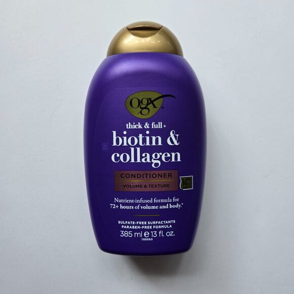 OGX Thick Full Shampoo & Conditioner Biotin Collagen 13 Oz Volume Hair Care - Picture 4 of 6